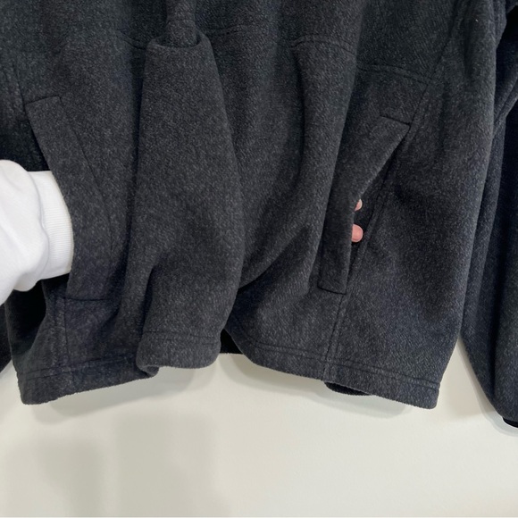 Carhartt Mens Quarter Zip Fleece Pullover Sweatshirt Dark Gray Size 2XL - Picture 10 of 13